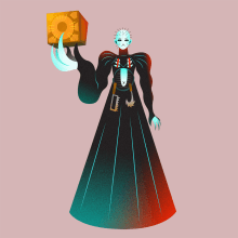 Pinhead. Traditional illustration, Film, Video, TV, Character Design, Vector Illustration, and Digital Illustration project by Nathan Jurevicius - 07.20.2020