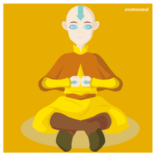 Avatar: The Last Airbender (Aang Motion Graphic). Motion Graphics, Animation, Stop Motion, Character Animation, 2D Animation, and Digital Illustration project by Angela Dávila Angie Dávila (Cotón Azul) - 07.20.2020