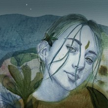 Mi Proyecto del curso: Retrato ilustrado en acuarela. Un proyecto de Pintura a la acuarela y Dibujo de Retrato de shaktisvoice - 22.07.2020