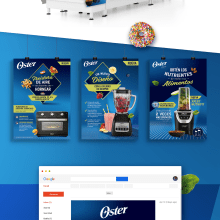Oster Chile - ATL y Digital. Art Direction, Graphic Design, and Digital Design project by Irma Carolina Sequera - 11.17.2018