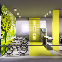 SketchUp e V-Ray - Bicicletário Ein Projekt aus dem Bereich 3D, Architektur, Innenarchitektur, Innendesign und 3-D-Modellierung von Guilherme Coblinski Tavares - 16.06.2019