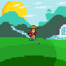 Mi Proyecto Final Samurai Animation. Animation, Character Animation, 2D Animation, and Pixel Art project by Jeremy Galindo - 07.24.2020