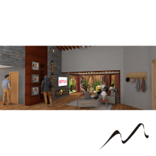 Sala de Finca de descanso. Un proyecto de Arquitectura, Diseño industrial, Diseño de interiores, Modelado 3D y Diseño 3D de Yeisson Molina - 15.07.2020