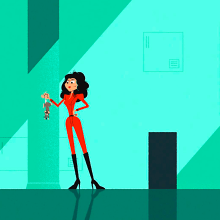 Diana (Mi Proyecto del curso: Animación vectorial estilo cuadro a cuadro con After Effects) Ein Projekt aus dem Bereich Animation, Animation von Figuren und 2-D-Animation von Sergio Pérez Tejero - 28.07.2020