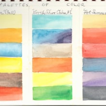 My project in Creation of Color Palettes with Watercolor course. Un proyecto de Pintura a la acuarela de Denia - 29.07.2020