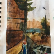 My project in Urban Landscapes in Watercolor course. Pintura em aquarela projeto de Lauren Schauf - 29.07.2020