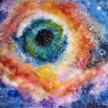 Nebulosa "El ojo de Dios". Un proyecto de Ilustración tradicional de Pili Avendaño - 29.07.2020
