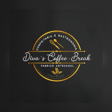 Logotipo: Divas coffee-Break. Un proyecto de Ilustración tradicional, 3D, Dirección de arte, Br, ing e Identidad, Diseño gráfico, Diseño industrial, Diseño de producto, Diseño de logotipos y Diseño 3D de Job Mutenha Zeferino - 29.07.2020