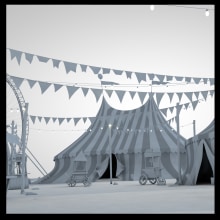 Circus Background para comercial. 3D, and 3D Modeling project by Luis Hernandez - 10.23.2018