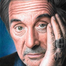 Al Pacino. Pencil Drawing, Drawing, and Realistic Drawing project by Matheus Lima Macedo - 08.01.2020