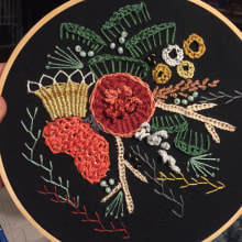 My project in Advanced Embroidery Techniques: Stitches and Compositions with Volume course. Un projet de Broderie de Sara Ray - 31.07.2020