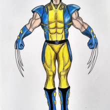 Mi Proyecto del curso: Ilustración para cómics: anatomía de un superhéroe. Drawing, Realistic Drawing, and Figure Drawing project by Milagro Chuquiyanqui - 08.03.2020
