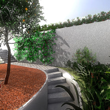 SketchUp: Jardim casa Vila Madalena. Un proyecto de 3D, Arquitectura, Paisajismo, Modelado 3D, Arquitectura digital y Diseño 3D de Guilherme Coblinski Tavares - 03.07.2016