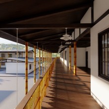 Orfanato Utopía. Een project van Architectuur, Interieurontwerp y  3D-modellering van Jael Segura - 05.08.2020