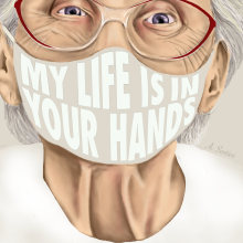 MY LIFE IS IN YOUR HANDS. Traditional illustration project by Ana Sentieri - 08.06.2020