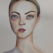 Mi Proyecto del curso: Retrato en acuarela a partir de una fotografía. Fine Arts, and Drawing project by Julieta Mora - 08.10.2020