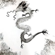 Mi Proyecto del curso: Ilustración en tinta china con influencia japonesa. Un proyecto de Ilustración tradicional de Aldana Bacci Reginensi - 11.08.2020