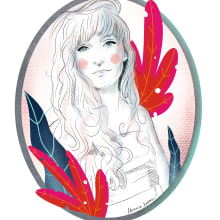 Sobre mí!. Un proyecto de Ilustración tradicional, Ilustración digital e Ilustración de retrato de Mónica Robles M. - 11.07.2020