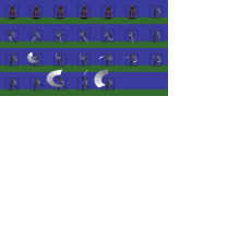 Mi Proyecto del curso: Animación de personajes en pixel art para videojuegos . Pixel Art projeto de Jose Cassini - 11.08.2020