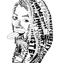 My project in Hand-Drawn Typographic Portrait course. Un proyecto de Ilustración tradicional de Liz Romano - 13.08.2020