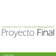 Proyecto Final: Introducción al Community Management. Cecilia Veloso. Un proyecto de Publicidad de Cecilia Inés Veloso Balbastro - 13.08.2020
