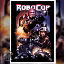 ROBOCOP (1987) - Poster Alternativo. Ilustração tradicional projeto de Mariano Mattos - 14.08.2020