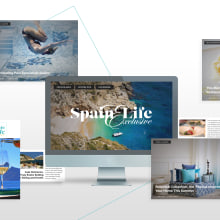 Spain Life Exclusive. Branding, content. Un proyecto de Br, ing e Identidad, Diseño Web y Marketing de contenidos de Ioana Paunescu - 18.08.2020