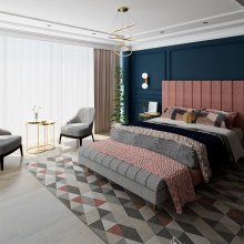 Habitación elegante con rosa. Architecture & Interior Architecture project by magali.revelo - 08.18.2020