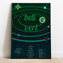 La Belle Verte: cartel tipografico para el curso de BlueTypo. Graphic Design, T, pograph, and Poster Design project by EASdesign - 07.25.2020
