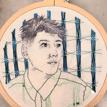 Mi Proyecto del curso: Creación de retratos bordados. Embroider project by Melina Foglino - 08.22.2020