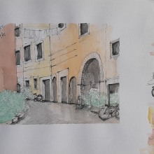 Trastevere, Roma. Un proyecto de Pintura a la acuarela de Pablo Lozano - 24.08.2020