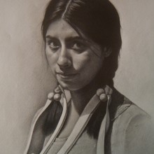 Retrato de dama peruana. Mi Proyecto del curso: Retrato realista con lápiz de grafito. Artes plásticas projeto de Armando Requena - 24.08.2020