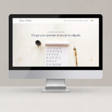 Lourdes Peralta Caligrafía. Un proyecto de Br, ing e Identidad y Diseño Web de Mónica Durán · Visual Bloom - 01.07.2020