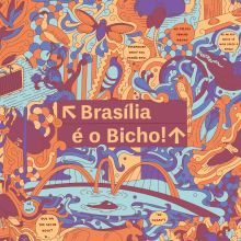 Meu projeto do curso: Ilustração vetorial com estilo doodles - Brasília é o Bicho. Vector Illustration project by João Pessina - 08.25.2020