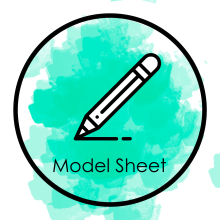 SheetModel Sheet. Un proyecto de Diseño de personajes de Sandra Benito Álvarez - 26.08.2020