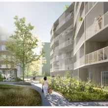 Competition, residential area in Karlstad, Sweden.. Un proyecto de Ilustración arquitectónica de Hanna Wernersson - 26.08.2020