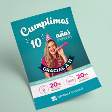 Dental Company - Campaña aniversario Montequinto. Un proyecto de Diseño, Diseño gráfico y Diseño de carteles de Rocío Solís Izquierdo - 29.02.2020