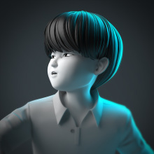 Akira Number 28: Levitation. Un proyecto de 3D, Diseño de personajes, Animación de personajes, Modelado 3D, Diseño de personajes 3D y Diseño 3D de Maite Gómez García - 15.07.2020