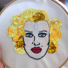 My first project in Beaded Embroidery Portraits course. Embroider project by Erika Reggidori - 08.28.2020