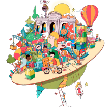 Semana de la infancia. Ayuntamiento de Madrid Ein Projekt aus dem Bereich Illustration von Óscar Lloréns - 01.09.2020