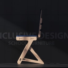 INCLUSIVE DESIGN (SCHOOL FURNITURE). Graphic Design, and Product Design project by Eugean Ríos - 09.04.2020