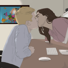 Amor a distancia. Un proyecto de Ilustración digital de Adrian Gonzalez - 09.09.2020