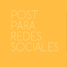 Post para RRSS. Social Media Design project by Carmen Gaitán Solano - 09.09.2016