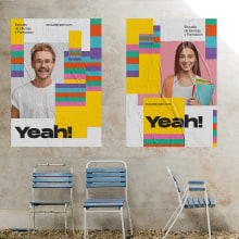 Academia Yeah!. Br, ing, Identit, Graphic Design, Naming, and Logo Design project by Revel Studio - 09.09.2020