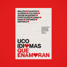 UCO Idiomas. Br, ing, Identit, Graphic Design, Cop, writing, Audiovisual Production, and Logo Design project by Revel Studio - 09.09.2020
