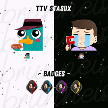TTV Emotes and Badges. Vector Illustration project by Laura Brunneis - 09.09.2020