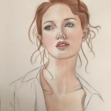 Mi Proyecto del curso: Retrato en acuarela a partir de una fotografía. Watercolor Painting project by Esther Trujillo - 09.09.2020