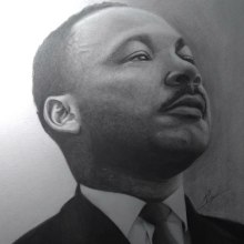 Martin Luther King. Fine Arts project by Leonardo Drumond - 09.10.2020