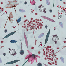Spring flowers. Un proyecto de Ilustración tradicional, Ilustración textil e Ilustración botánica de Juana Puentes - 11.09.2020