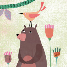 Tres osos. Traditional illustration, Character Design, Collage, and Children's Illustration project by Estrellita Caracol - 09.11.2020
